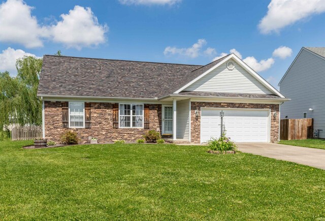 11430 Kestrel Ct, Evansville, IN 47725 - view of front of property featuring driveway, a garage, and roof with shingles