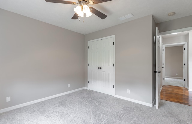 11430 Kestrel Ct, Evansville, IN 47725 - unfurnished bedroom with carpet floors, baseboards, and a closet