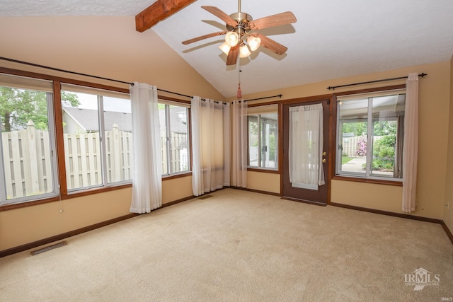 4105 W Friar Dr, Muncie, IN 47304 - empty room with light carpet, baseboards, and a ceiling fan