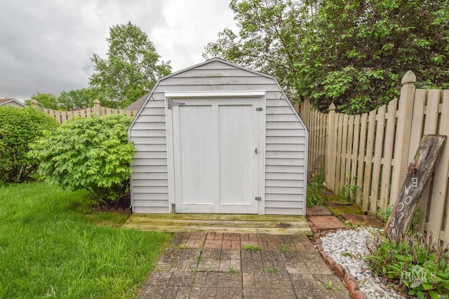 4105 W Friar Dr, Muncie, IN 47304 - view of shed with a fenced backyard