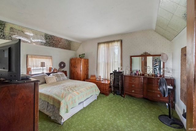 1919 Pierce St, Lafayette, IN 47904 - carpeted bedroom with multiple windows and lofted ceiling