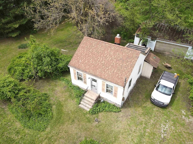 view from above of property