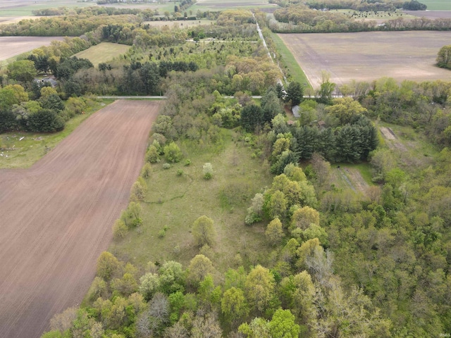 aerial view of property's location with rural landscape