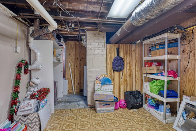 1908 E Mulberry St, Evansville, IN 47714 - unfinished basement with tile patterned floors