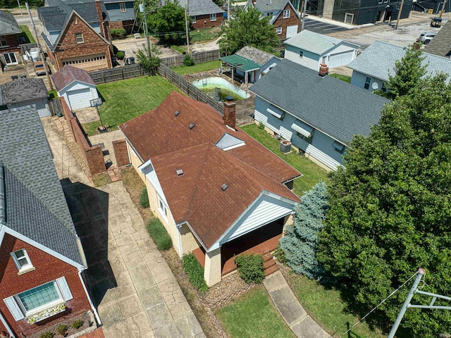 1908 E Mulberry St, Evansville, IN 47714 - aerial perspective of suburban area