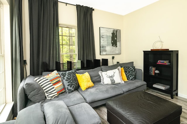 3630 E Tamarron Dr, Bloomington, IN 47408 - living area featuring wood finished floors