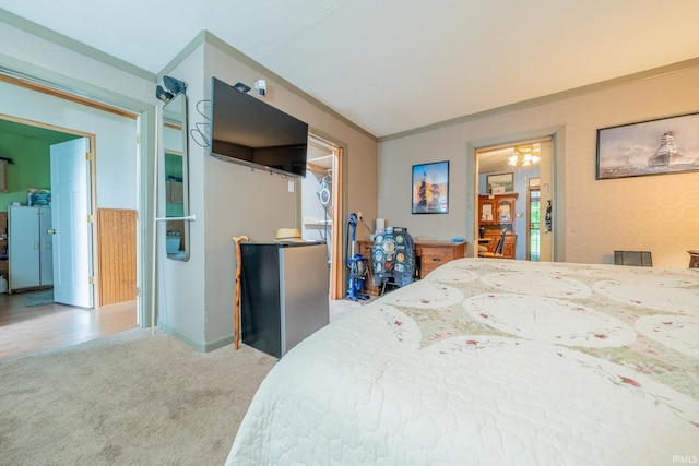 bedroom featuring carpet floors