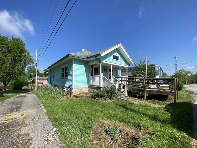 1107 S St, Bedford, IN 47421 - view of front of house with covered porch