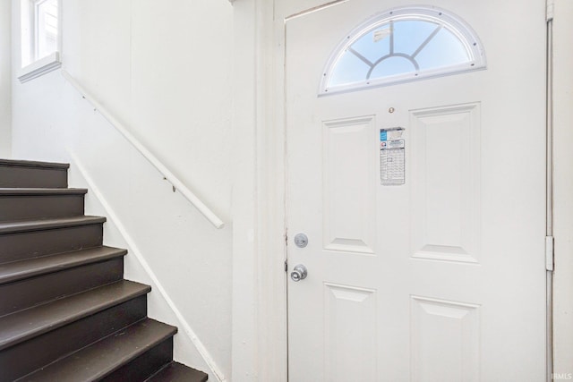 foyer entrance with stairway