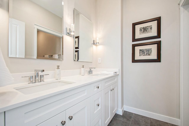 1740301W S Bend Ave, South Bend, IN 46637 - bathroom with baseboards and double vanity