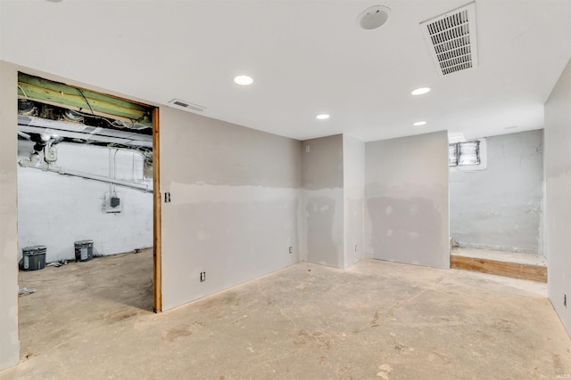 1820 Saint Marys Ave, Fort Wayne, IN 46808 - unfinished below grade area featuring recessed lighting