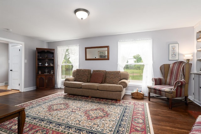 602 Cherokee Ave, Lafayette, IN 47905 - living area featuring wood finished floors and baseboards