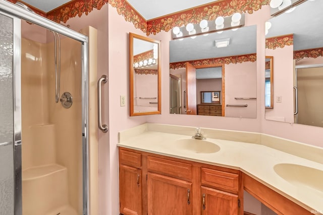 1723 Central St, Lafayette, IN 47905 - full bath featuring a shower stall and double vanity