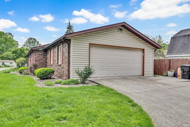 1723 Central St, Lafayette, IN 47905 - view of side of home featuring brick siding and concrete driveway