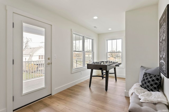 732 S Bend Ave, South Bend, IN 46617 - playroom featuring recessed lighting, baseboards, and light wood-type flooring
