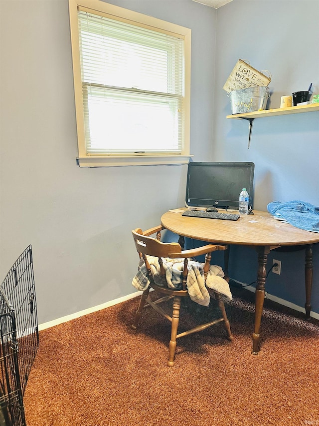 2912 W Twickingham Dr, Muncie, IN 47304 - home office featuring carpet flooring and baseboards