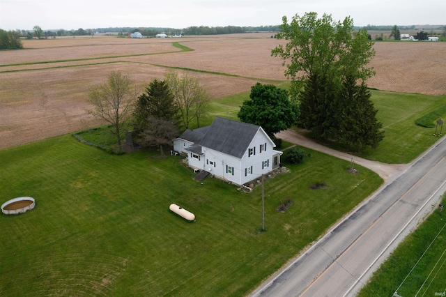 aerial view of sparsely populated area