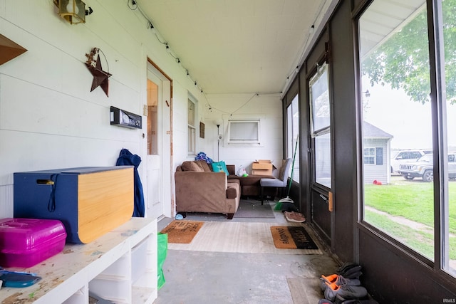 view of sunroom / solarium