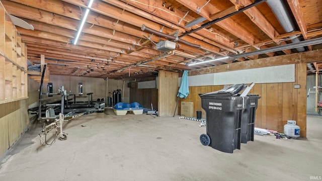 11381 NE Wawasee Dr, Syracuse, IN 46567 - below grade area with wood walls