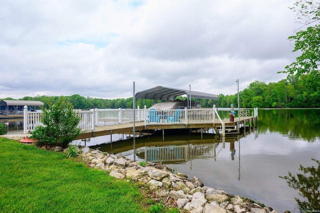 11608 Boggs W Cir, Loogootee, IN 47553 - dock area featuring a water view