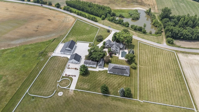 aerial view of property and surrounding area with rural landscape