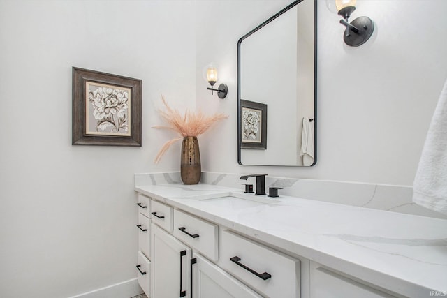 16166 Candlewycke Ct, Granger, IN 46530 - bathroom with vanity and baseboards