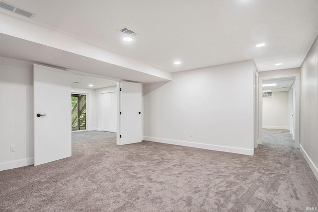 16166 Candlewycke Ct, Granger, IN 46530 - basement featuring carpet floors, recessed lighting, and baseboards