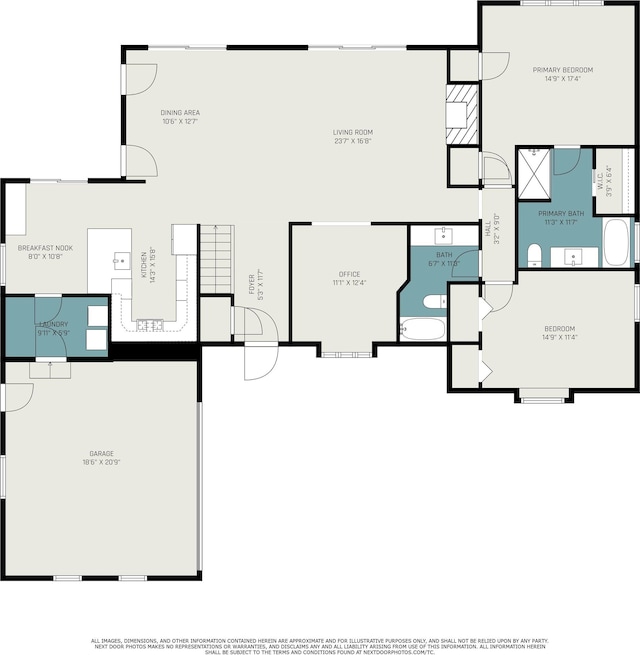 16166 Candlewycke Ct, Granger, IN 46530 - property floor plan