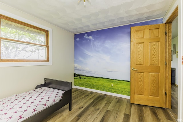 11009 S County Road 300 W, Muncie, IN 47302 - bedroom featuring wood finished floors and baseboards