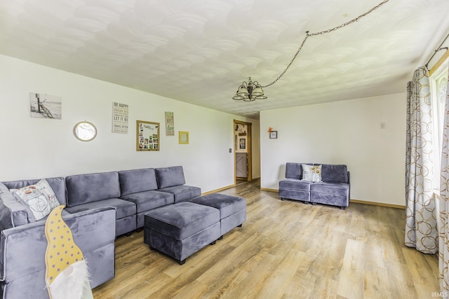 11009 S County Road 300 W, Muncie, IN 47302 - living room featuring wood finished floors and baseboards