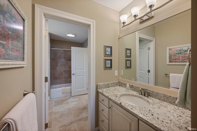 5198 Gardenia Ct, West Lafayette, IN 47906 - full bathroom featuring tiled shower and vanity