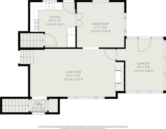 423 N Esther St, South Bend, IN 46617 - floor plan / room layout