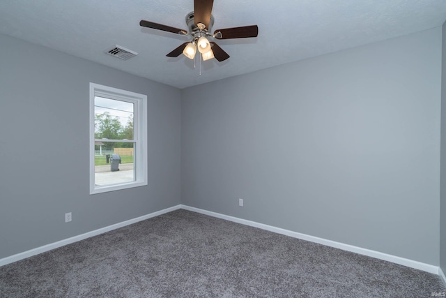 3214 Burr Oak Ave, Elkhart, IN 46517 - carpeted empty room featuring baseboards and ceiling fan
