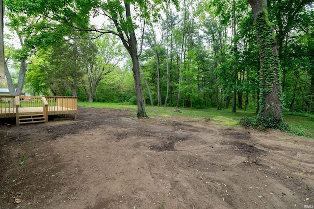 3214 Burr Oak Ave, Elkhart, IN 46517 - view of yard with a deck