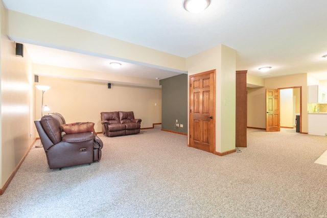 6015 E State Road 46, Bloomington, IN 47401 - carpeted living area featuring baseboards