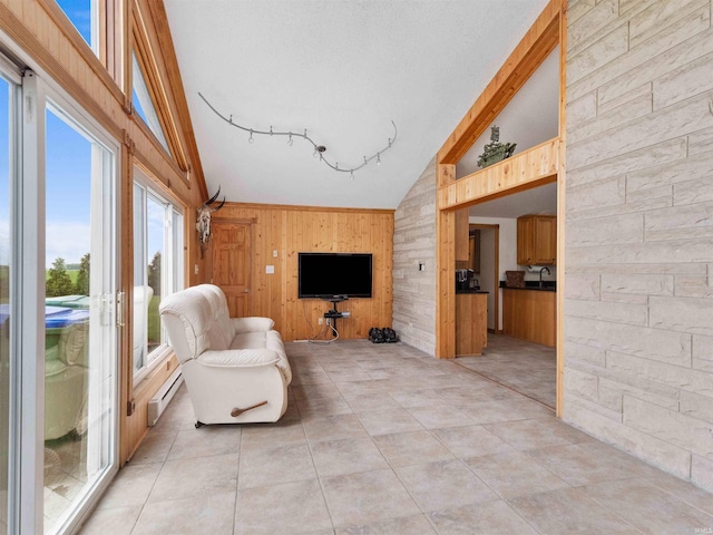 4038 Fahlsing Rd, Woodburn, IN 46797 - sunroom / solarium with lofted ceiling and a baseboard heating unit