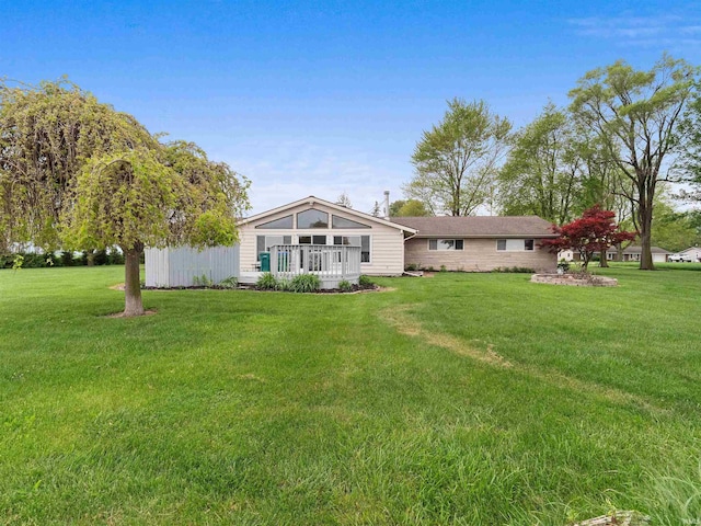 4038 Fahlsing Rd, Woodburn, IN 46797 - rear view of property with a lawn