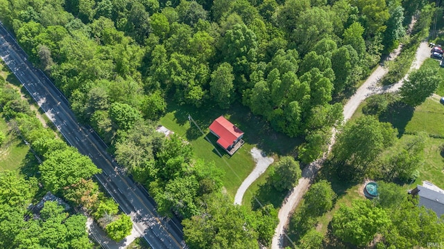 aerial view of property's location