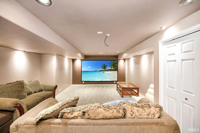 3016 S E Lake Dr, Elkhart, IN 46514 - cinema room with carpet and recessed lighting