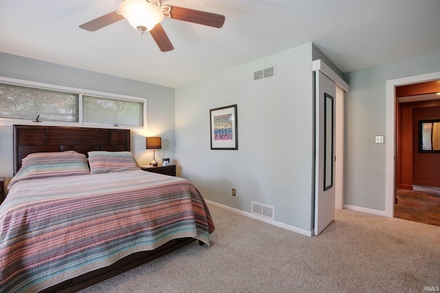 22147 Sunset Ln, Elkhart, IN 46516 - bedroom featuring carpet flooring, baseboards, and a ceiling fan
