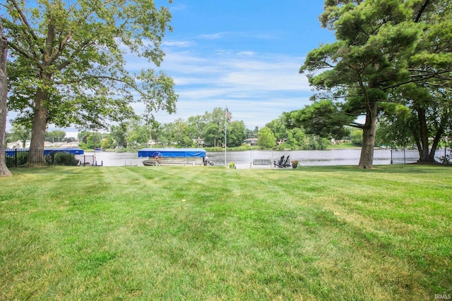 22147 Sunset Ln, Elkhart, IN 46516 - view of yard with a water view