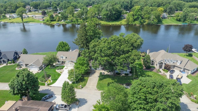 22147 Sunset Ln, Elkhart, IN 46516 - aerial perspective of suburban area featuring a large body of water