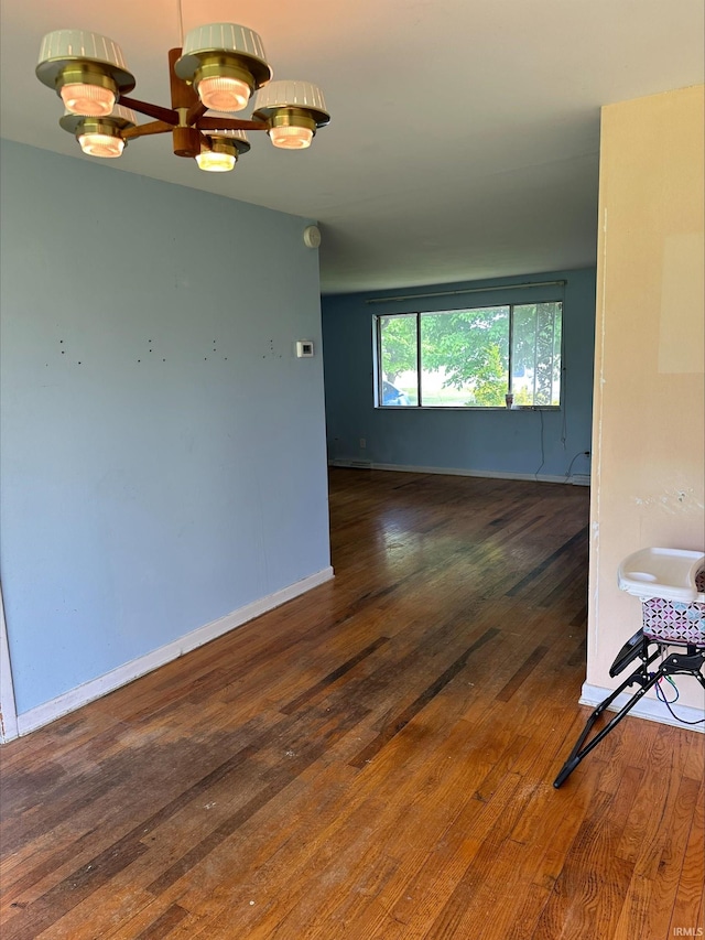 3586 E 100 S, Kokomo, IN 46902 - empty room with hardwood / wood-style flooring and baseboards