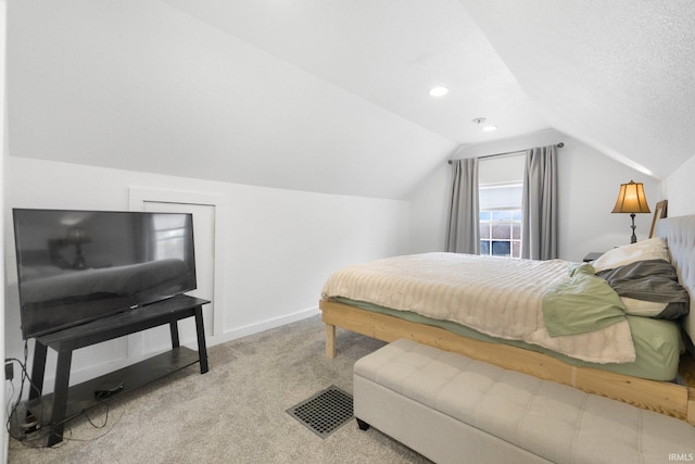 414 Monroe St, Monroeville, IN 46773 - bedroom with vaulted ceiling, carpet floors, and baseboards