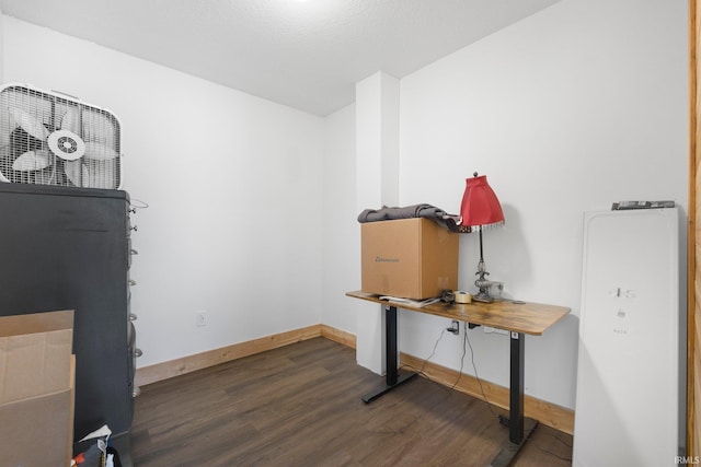 414 Monroe St, Monroeville, IN 46773 - home office featuring wood finished floors and baseboards