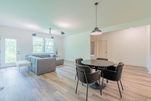 1846 E Cumberland Ter, Martinsville, IN 46151 - dining area featuring light wood-style flooring and baseboards