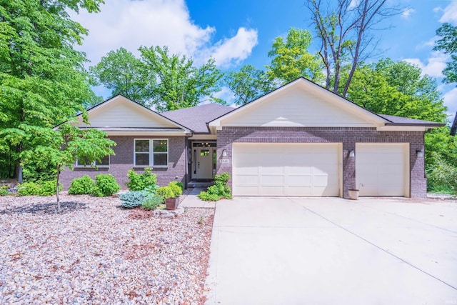 1846 E Cumberland Ter, Martinsville, IN 46151 - single story home featuring an attached garage, brick siding, concrete driveway, and a shingled roof