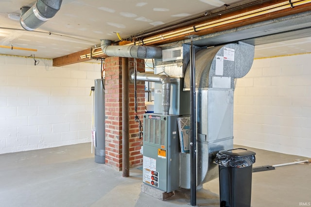 1425 Adams St, Lafayette, IN 47905 - unfinished below grade area with water heater