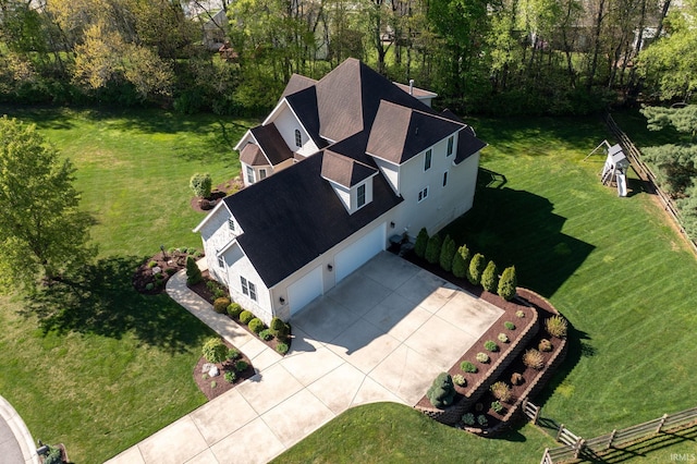 aerial view of property and surrounding area