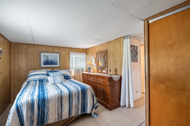 47 Ems W29B Ln, North Webster, IN 46555 - bedroom with light carpet and wooden walls